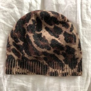 Jcrew leopard beanie